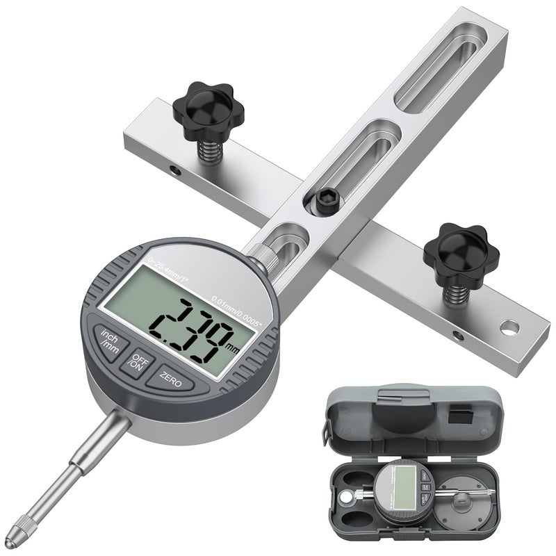 HDLNKAK Table Saw Digital Dial Indicator Gauge  for Aligning and Calibrating Work Shop Machinery Like Table Saws  Band Saws and Drill Presses - Image 1